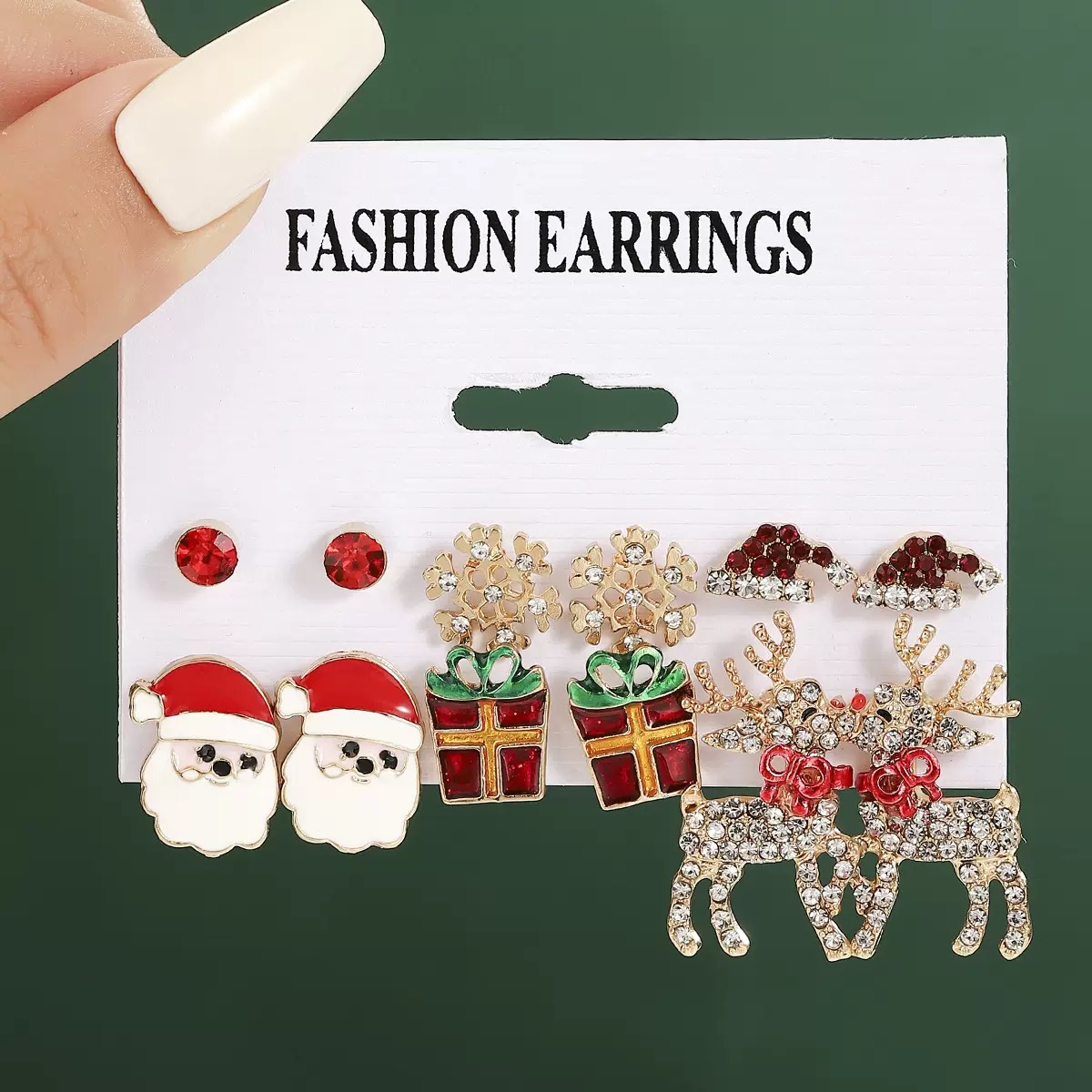Christmas pendant earrings